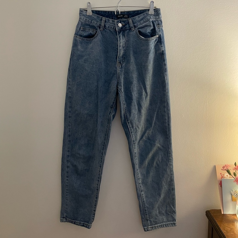 High Waisted Dark Wash Mom Jeans